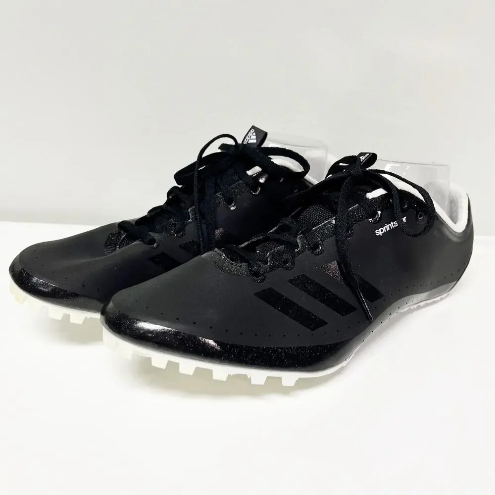 Adidas Sprintstar Track & Field Black Sprinting Spikes Mens Shoes Size 5.5